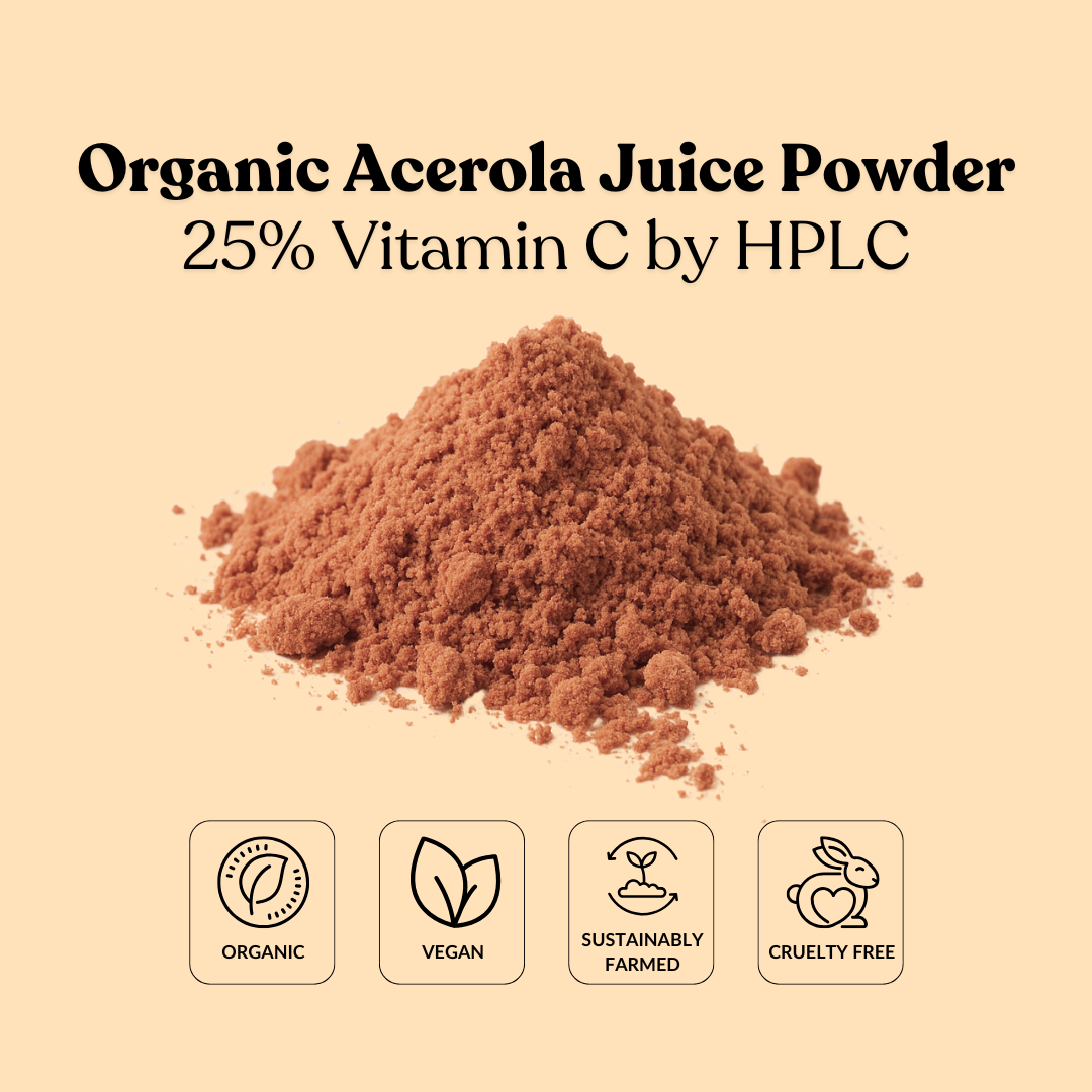 Organic Acerola Juice Powder 25% Vitamin C by HPLC