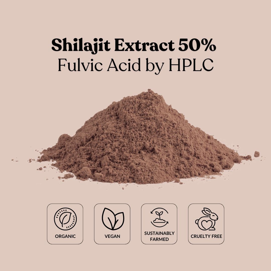 Shilajit Extract 50% Fulvic Acid by HPLC