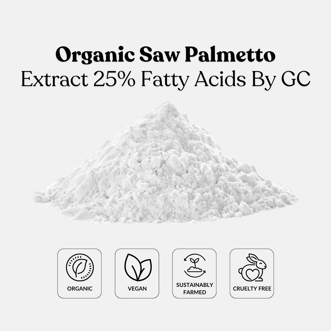 Organic Saw Palmetto Extract 25% Fatty Acids By GC