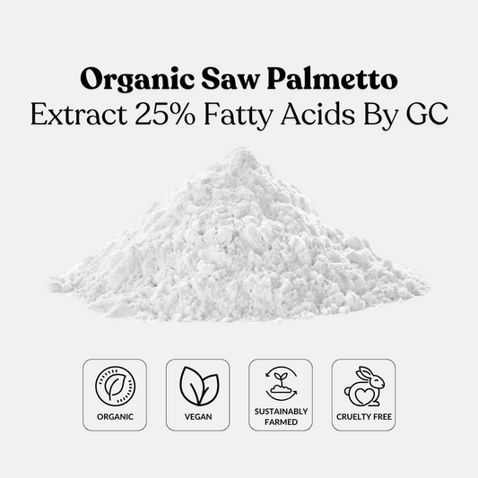 Organic Saw Palmetto Extract 25% Fatty Acids By GC