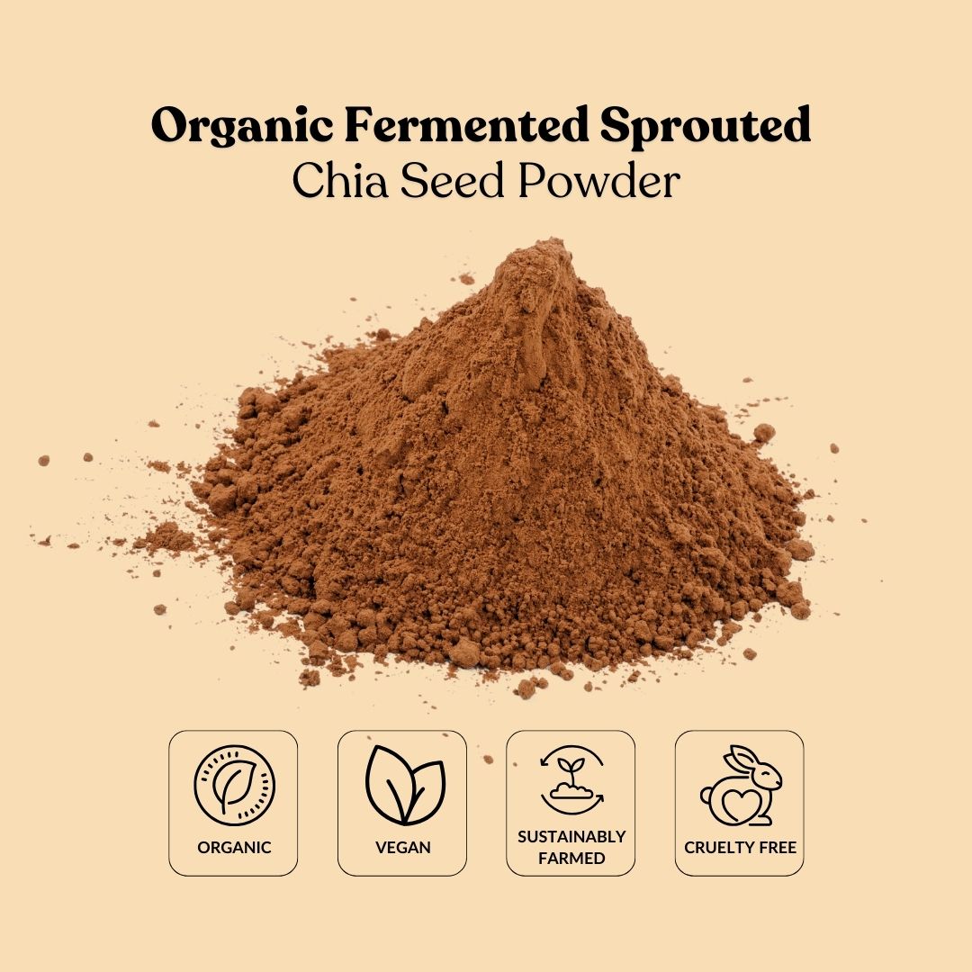 Organic Fermented Sprouted Chia Seed Powder