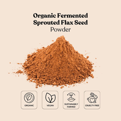 Organic Fermented Sprouted Flax Seed Powder