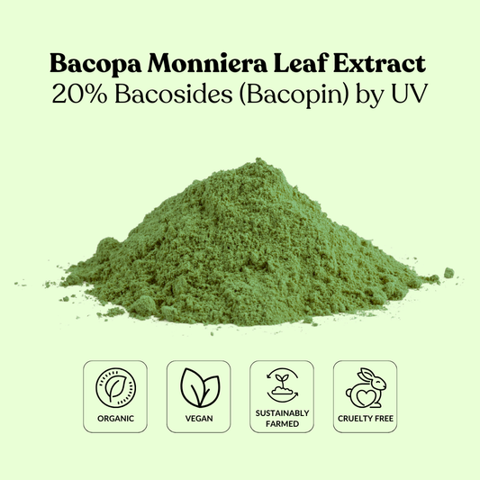 Bacopa Monniera Leaf Extract 20% Bacosides (Bacopin) by UV
