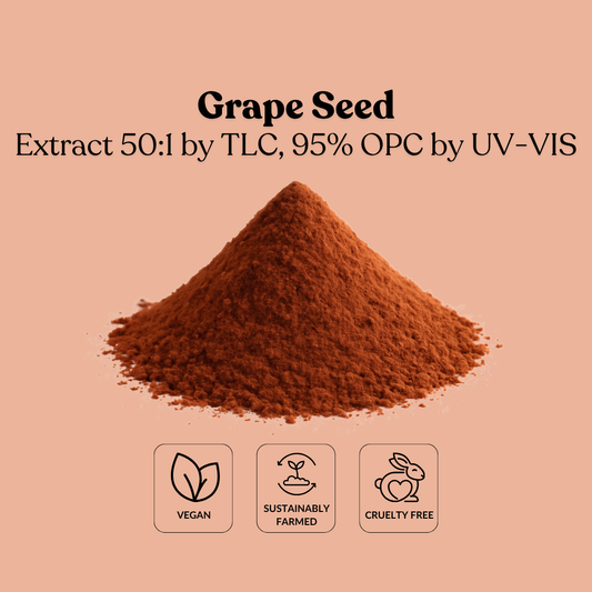 Grape Seed Extract 50:1 by TLC, 95% OPC by UV-VIS