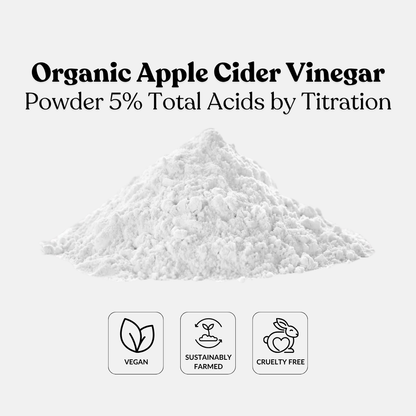 Organic Apple Cider Vinegar Powder 5% Total Acids by Titration