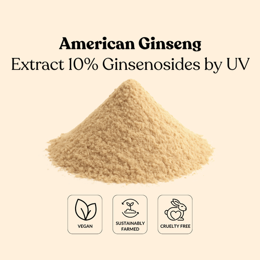 American Ginseng Extract 10% Ginsenosides by UV