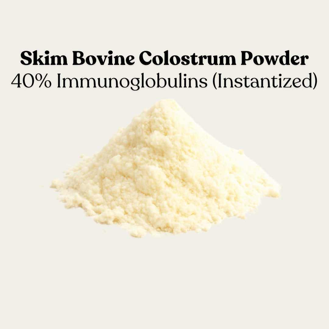 Skim Bovine Colostrum Powder 40% Immunoglobulins (Instantized)