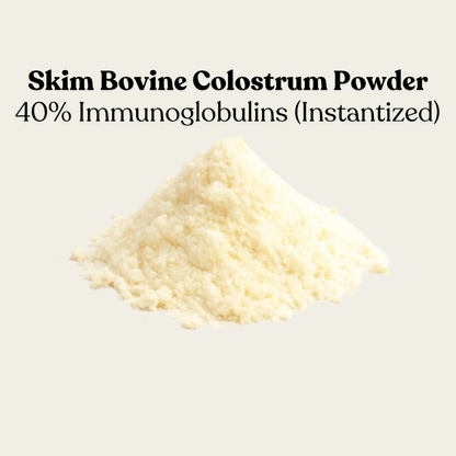 Skim Bovine Colostrum Powder 40% Immunoglobulins (Instantized)