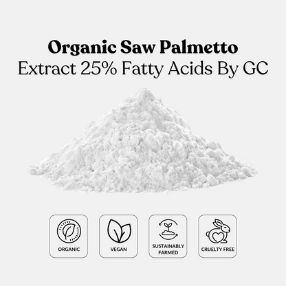 Organic Saw Palmetto Extract 25% Fatty Acids By GC
