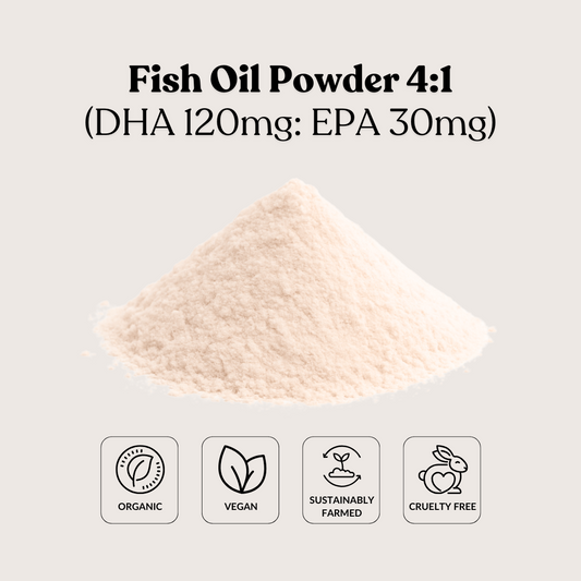 Fish Oil Powder 4:1 (DHA 120mg: EPA 30mg)