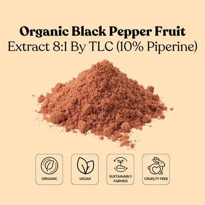 Organic Black Pepper Fruit Extract 8:1 By TLC (10% Piperine)
