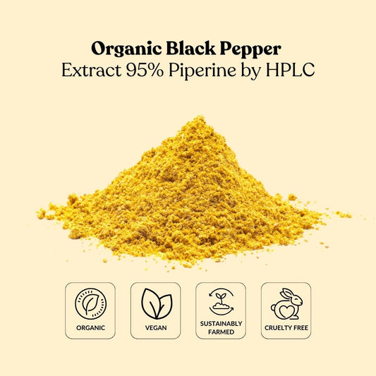 Organic Black Pepper Extract 95% Piperine by HPLC