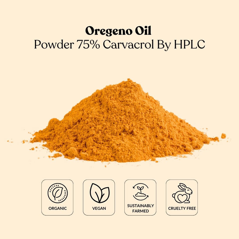 E 75 Powder Oregeno Oil Powder 75% Carvacrol By HPLC – Total Ingredients