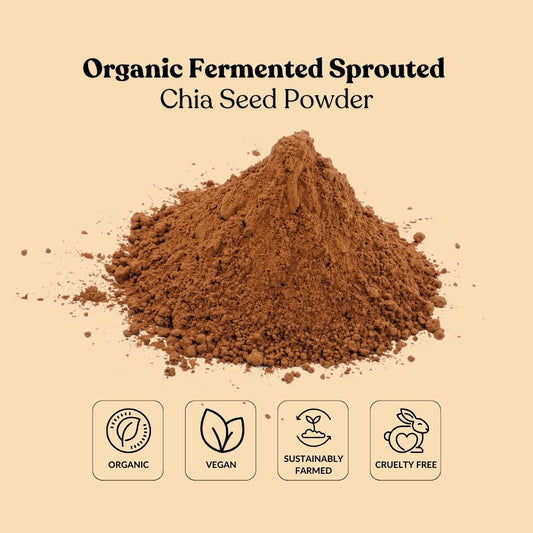 Organic Fermented Sprouted Chia Seed Powder