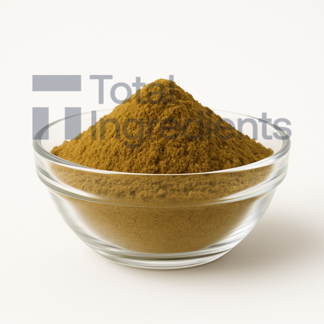 Brownish yellow to brownish green color fine powder