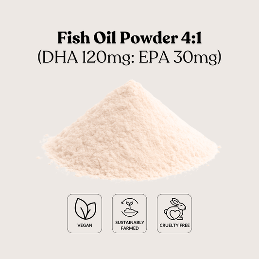 Fish Oil Powder 4:1 (DHA 120mg: EPA 30mg)