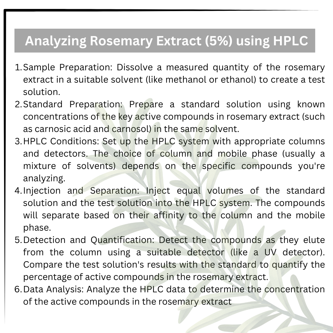 Rosemary Extract 5% by HPLC