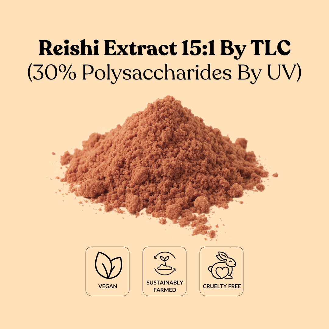 Reishi Extract 15:1 By TLC (30% Polysaccharides By UV)