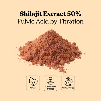 Shilajit Extract 50% Fulvic Acid by Titration