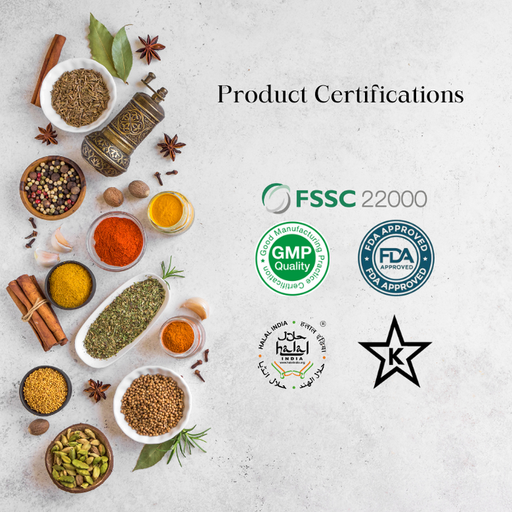 Psyllium Husk Powder 95%  (product Certifications)